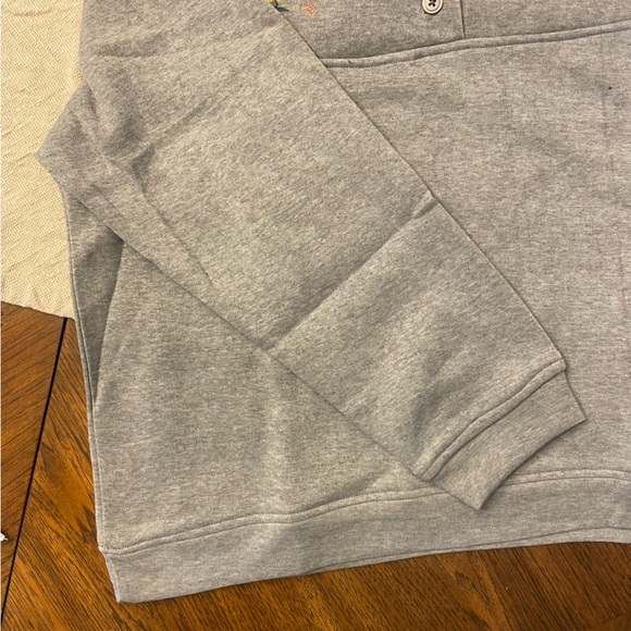 EMBROIDERED FLORAL GREY SWEATER 
BY ADRIAN DALAFIELD XL - Picture 4 of 6